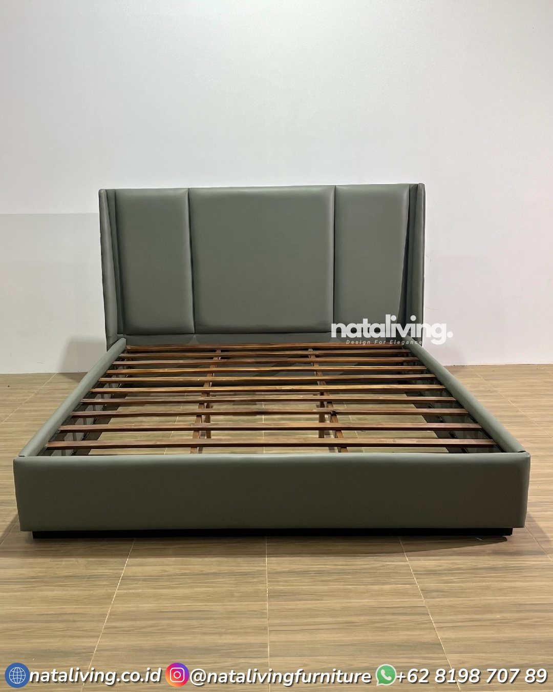 Elegant Upholstered Bed – Tempat Tidur Jati Dipan Jati Furniture Jepara 160x200